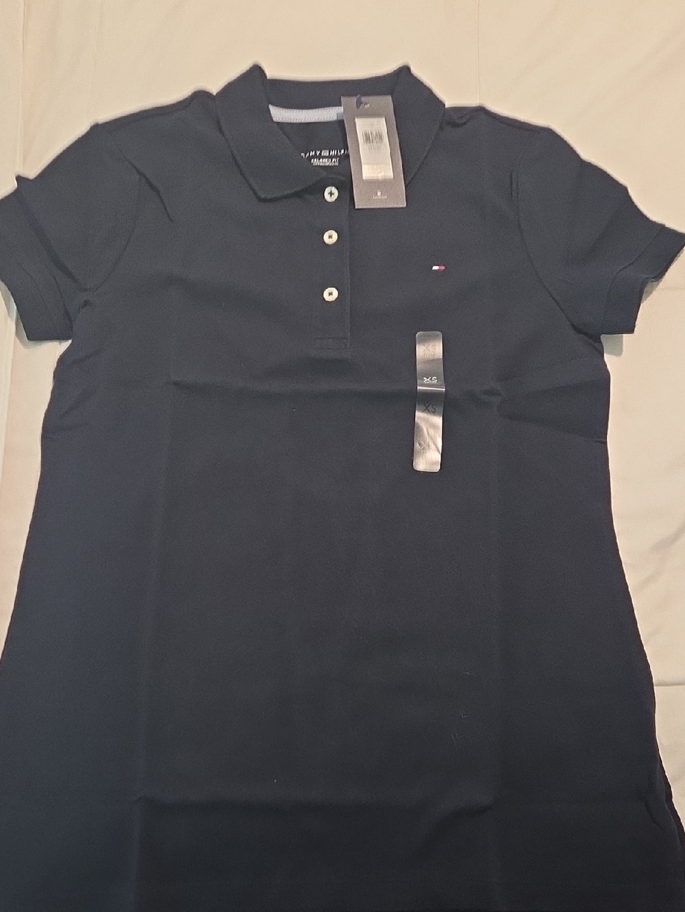 Tommy Hilfiger Women's Navy Short Sleeve Polo